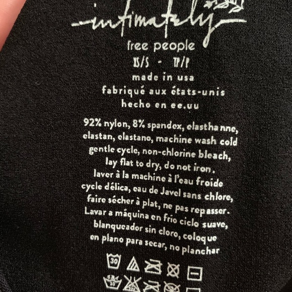 Last one! FREE PEOPLE Feels Right black bodysuit - Picture 5 of 5